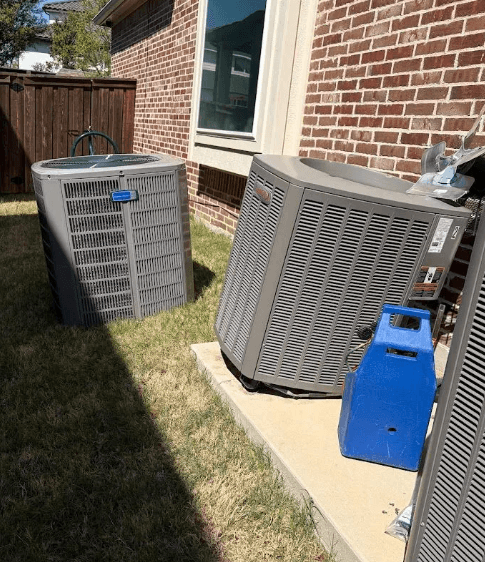 Outdoor AC condenser unit replacement